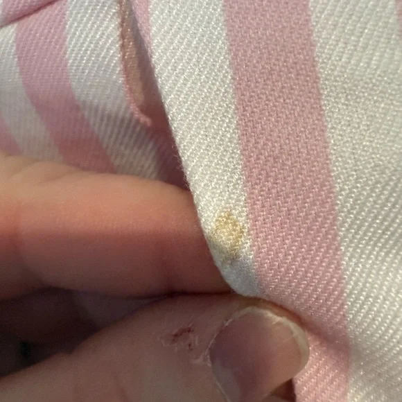 Hot topic sweet society Pink Striped Mini Skirt with Lace Trim - Picture 3 of 5